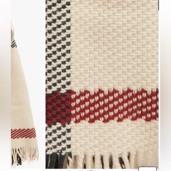 NEW $1,050 Burberry Jumbo Check Textured Wool Scarf - Picture 11 of 14